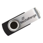 MediaRange USB 2.0 Flash Drive 32GB (Black/Silver) (MR911) - Image 2