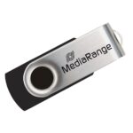 MediaRange USB 2.0 Flash Drive 128GB (Black/Silver) (MR913) - Image 2