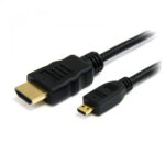 Καλώδιο MediaRange HDMI/Micro HDMI Version 1.4 with Ethernet  Gold-plated 1.0M Black (MRCS146) - Image 2