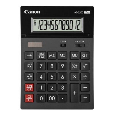 CANON AS-2200 12-DIGIT CALCULATOR (4584B001AB) (CANAS2200)