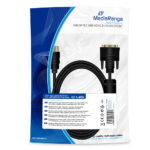 Καλώδιο MediaRange HDMI to DVI connection, gold-plated, with ferrite core, HDMI plug /DVI-D plug (24+1 Pin), 2.0m, black (MRCS132) - Image 2