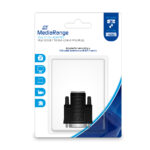 MediaRange VGA to DVI adapter, gold-plated, VGA socket/DVI-I plug (24+5 Pin), black (MRCS172) - Image 2