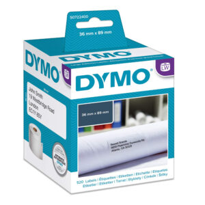 Χάρτινη Ετικέτα DYMO 99012 89x36mm (Λευκή) (2 Ρολά) (DYM99012)