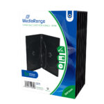 MediaRange DVD Case for 4 discs 14mm Black Pack 5 (MRBOX35-4) - Image 2