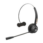 MediaRange Wireless mono headset with microphone, 180mAh battery, black (MROS305) - Image 2