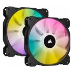 Corsair iCUE SP140 RGB ELITE Performance 140mm PWM Fan — Dual Fan Kit with Lighting Node CORE (CO-9050111-WW) (CORCO-9050111-WW) - Image 2