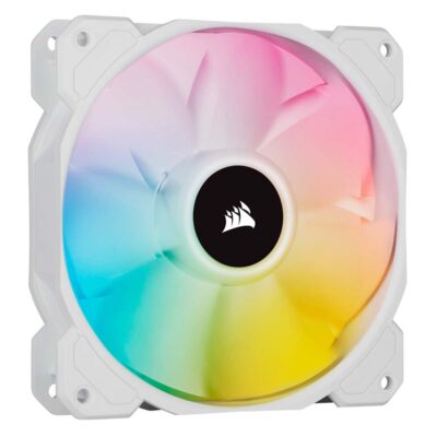 Corsair iCUE SP140 RGB ELITE Performance 140mm White PWM Fan — Single Pack (CO-9050138-WW) (CORCO-9050138-WW)