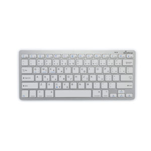 MediaRange Compact-sized Bluetooth 5.0 keyboard with 78 ultraflat keys Silver (MROS132-GR)