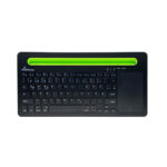MediaRange Rechargeable Wireless Multi Device Bluetooth Keyboard with 78 keys, touchpad & Tablet slot (Black) (MROS131-GR) - Image 2