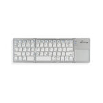 MediaRange Foldable and Rechargeable Bluetooth keyboard 64 keys with touchpad Silver (MROS133-GR) - Image 2
