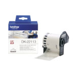 Brother DK-22113 Continuous Film Label Roll – Black on Clear, 62mm (DK22113) (BRODK22113) - Image 2