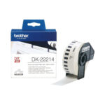 Brother DK-22214 Continuous Paper Label Roll – Black on White, 12mm wide (DK22214) (BRODK22214) - Image 2