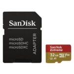 Sandisk Memory 32GB Extreme microSDHC U3 V30 A1 UHS-I with Adapter (SDSQXAF-032G-GN6MA) (SANSDSQXAF-032G-GN6MA) - Image 2