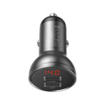 Baseus Car Charger Digital Display Gray (24W) (CCBX-0G) (BASCCBX-0G) - Image 2