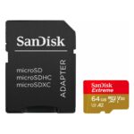 Sandisk Extreme microSDXC 64GB Class 10 U3 V30 A2 UHS-I με αντάπτορα (SDSQXAH-064G-GN6MA) (SANSDSQXAH-064G-GN6MA) - Image 2