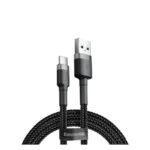 Baseus Type-C Cafule Cable 2A 2m Gray + Black (CATKLF-CG1) (BASCATKLF-CG1) - Image 2