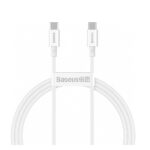 Baseus Type-C - Type-C Superior cable Quick Charge / Power Delivery / FCP 100W 5A 20V 1m white (CATYS-B02) (BASCATYS-B02) - Image 2