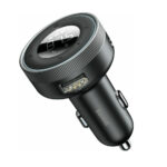 Baseus Car Charger Bluetooth FM Transmitter Enjoy Car with LED display Black (CCLH-01) (BASCCLH-01) - Image 2