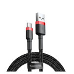Baseus Cafule Braided USB 2.0 Cable USB-C male - USB-A male Μαύρο 0.5m (CATKLF-A91) (BASCATKLF-A91) - Image 2