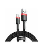 Baseus Cafule Braided USB 2.0 Cable USB-C male - USB-A male Μαύρο 2m (CATKLF-C91) (BASCATKLF-C91) - Image 2