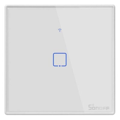 SONOFF Smart Διακόπτης T2EU1C-RF 433MHz, Αφής, Μονός, Λευκός (TX-T2EU1C-RF) (SONTXT2EU1C)