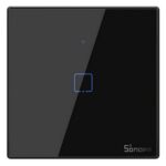 Sonoff TX-T3EU1C Χωνευτός Διακόπτης Τοίχου Wi-Fi για Έλεγχο Φωτισμού με Πλαίσιο και Ένα Πλήκτρο Αφής Φωτιζόμενος Μαύρος (IM190314018) (SONIM190314018) - Image 2