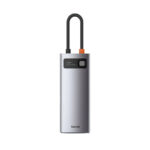 Baseus Metal Gleam Series USB-C Docking Station με HDMI 4K PD Ethernet Ασημί (CAHUB-CW0G) (BASCAHUBCW0G) - Image 2