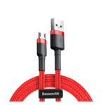 Baseus Cafule Braided USB 2.0 to micro USB Cable Κόκκινο 2m (CAMKLF-C09) (BASCAMKLFC09) - Image 2