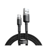 Baseus Cafule Braided USB 2.0 Cable USB-C male - USB-A male Μαύρο 0.5m (CATKLF-AG1) (BASCATKLFAG1) - Image 2