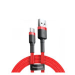 Baseus Cafule Braided USB 2.0 Cable USB-C male - USB-A male Κόκκινο 1m (CATKLF-B09) (BASCATKLFB09) - Image 2