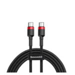 Baseus Cafule Braided USB 2.0 Cable USB-C male - USB-C male Μαύρο 1m (CATKLF-G91) (BASCATKLFG91) - Image 2
