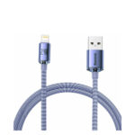 Baseus Crystal Shine Braided USB to Lightning Cable Μωβ 1.2m (CAJY000005) (BASCAJY000005) - Image 2