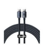 Baseus Crystal Shine Braided USB 2.0 Cable USB-C male - USB-C male Μαύρο 1.2m (CAJY000601) (BASCAJY000601) - Image 2