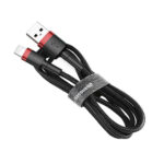 Baseus Cafule Braided USB to Lightning Cable Κόκκινο 0.5m (CALKLF-A19) (BASCALKLFA19) - Image 2