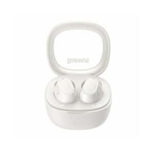 Baseus Bowie WM02 In-ear Bluetooth Handsfree Ακουστικά με Θήκη Φόρτισης Λευκά (NGTW180002) (BASNGTW180002)