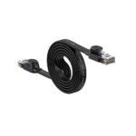 Baseus Flat U/UTP Cat.6 Καλώδιο Δικτύου Ethernet 1.5m Μαύρο (WKJS000001) (BASWKJS000001) - Image 2