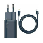 Baseus Φορτιστής με Θύρα USB-C και Καλώδιο Lightning 20W Power Delivery Μπλε (Super Si) (TZCCSUP-B03) (BASTZCCSUPB03) - Image 2