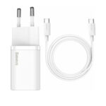 Baseus Φορτιστής με Θύρα USB-C και Καλώδιο USB-C 25W Λευκός (Super Si) (TZCCSUP-L02) (BASTZCCSUPL02) - Image 2