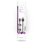 Nedis USB 2.0 Cable USB-C male - USB-A male Μαύρο 1m (CCGP60600BK10) (NEDCCGP60600BK10) - Image 2