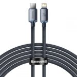 Baseus Crystal Shine cable USB-C to Lightning, 20W, PD, 2m Black (CAJY000301) (BASCAJY000301) - Image 2