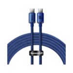 Baseus Crystal Shine cable USB-C to USB-C, 100W, 2m Blue (CAJY000703) (BASCAJY000703) - Image 2