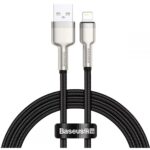 Baseus USB cable for Lightning Baseus Cafule, 2.4A, 1m Black (CALJK-A01) (BASCALJK-A01) - Image 2