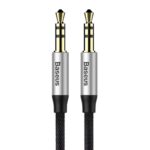 Baseus Yiven Audio Cable mini jack 3,5mm AUX, 1m Black+Silver (CAM30-BS1) (BASCAM30-BS1) - Image 2