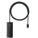 Baseus Lite Series Hub 4in1 USB-C to 4x USB 3.0 + USB-C, 1m Black (WKQX030401) (BASWKQX030401) - Image 2