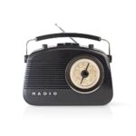 Nedis Retro Φορητό Ραδιόφωνο Ρεύματος / Μπαταρίας Μαύρο Black (RDFM5000BK) (NEDRDFM5000BK) - Image 2