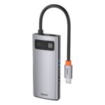 Baseus Hub 4in1Metal Gleam Series, USB-C to USB 3.0 + USB 2.0 + HDMI + USB-C  (CAHUB-CY0G) (BASCAHUB-CY0G) - Image 2