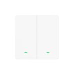 Gosund SW9 Χωνευτός Διακόπτης Τοίχου Wi-Fi για Έλεγχο Φωτισμού με Πλαίσιο και Δύο Πλήκτρα Λευκός (SW9) (GOSSW9)