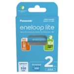 Panasonic Eneloop Lite Επαναφορτιζόμενες Μπαταρίες AAA Ni-MH 550mAh 1.2V 2τμχ (8212625) (PAN8212625) - Image 2