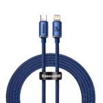 Baseus Crystal Shine Braided USB-C to Lightning Cable 20W Μπλε 2m (CAJY000303) (BASCAJY000303) - Image 2