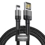 Baseus  Cafule Double-sided USB Lightning Cable 1.5A 2m Gray+Black (CALKLF-HG1) (BASCALKLF-HG1) - Image 2